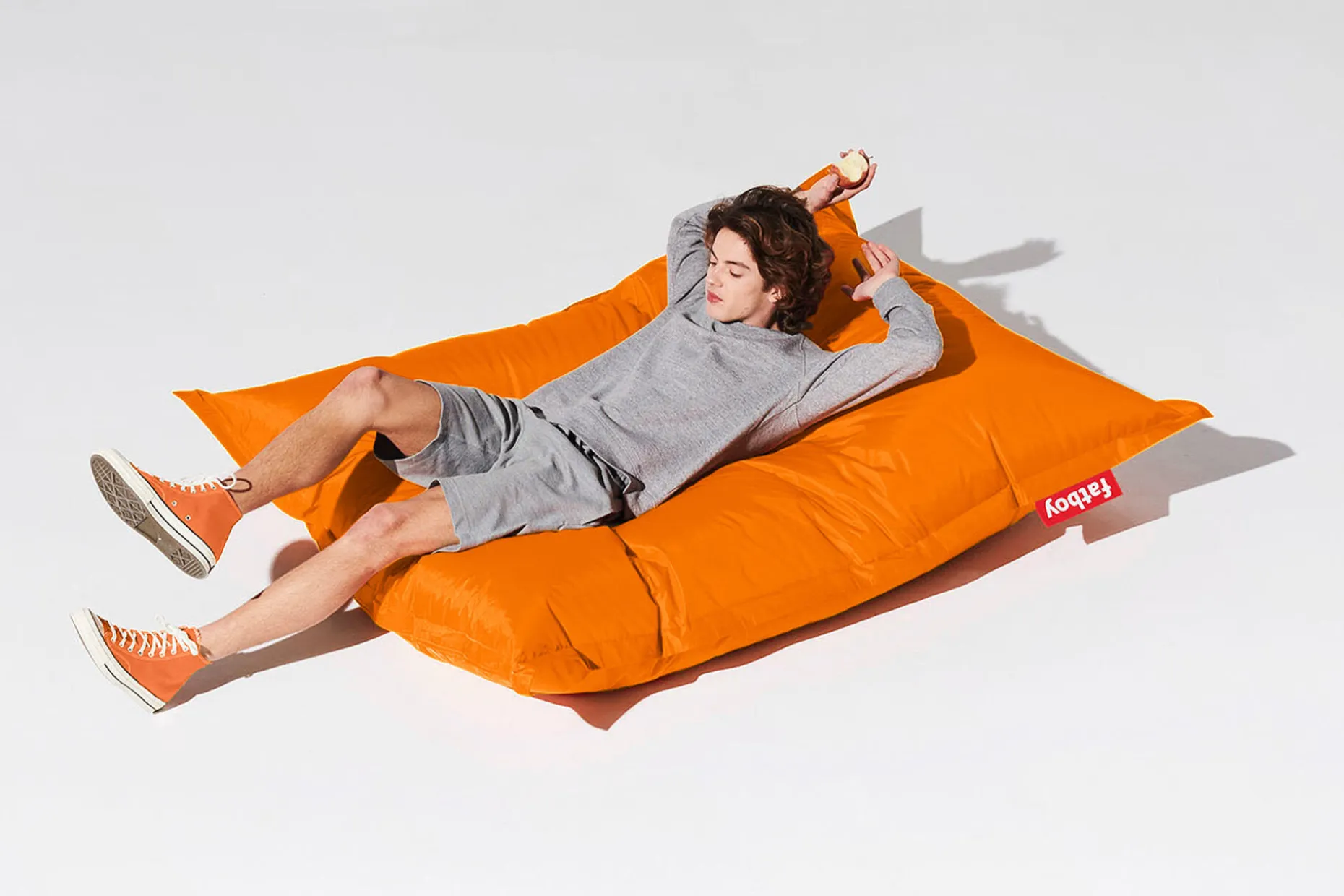 Original Pouf d'intérieur, orange, 140x180 cm