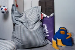 Original Slim Terry Pouf en éponge, bleu, 120x155 cm