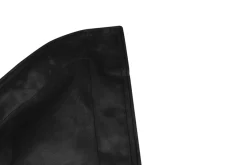Original Slim Velvet Pouf en velours, black, 120x155 cm