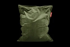 Original Slim Velvet Pouf en velours, vert, 120x155 cm