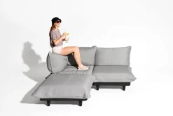 Paletti Corner Seat Royal Fauteuil d’angle modulaire, gris, 100x100x90 cm