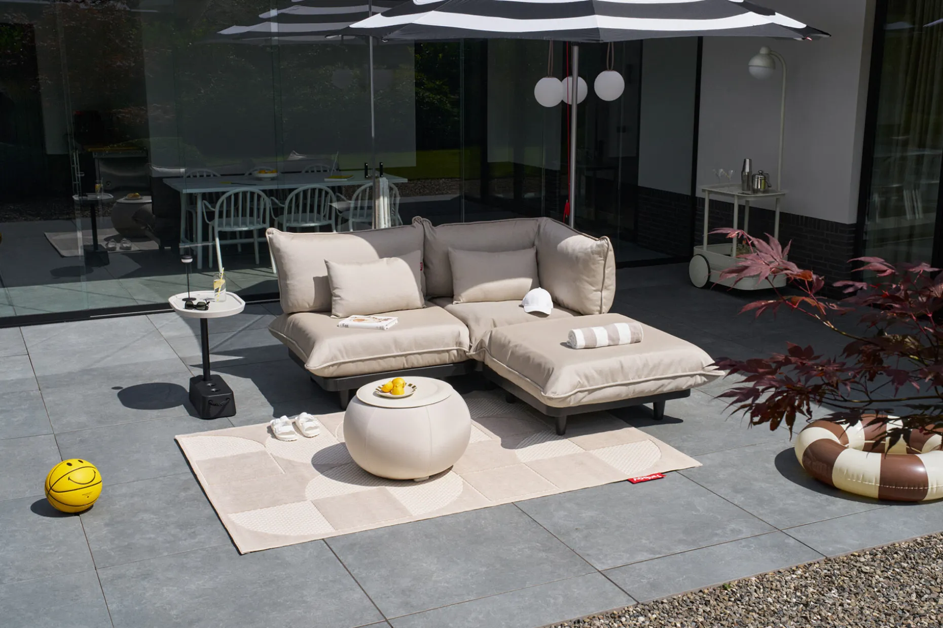 Paletti Daybed Royal Fauteuil lounge d’extérieur modulaire, 190x100x90 cm