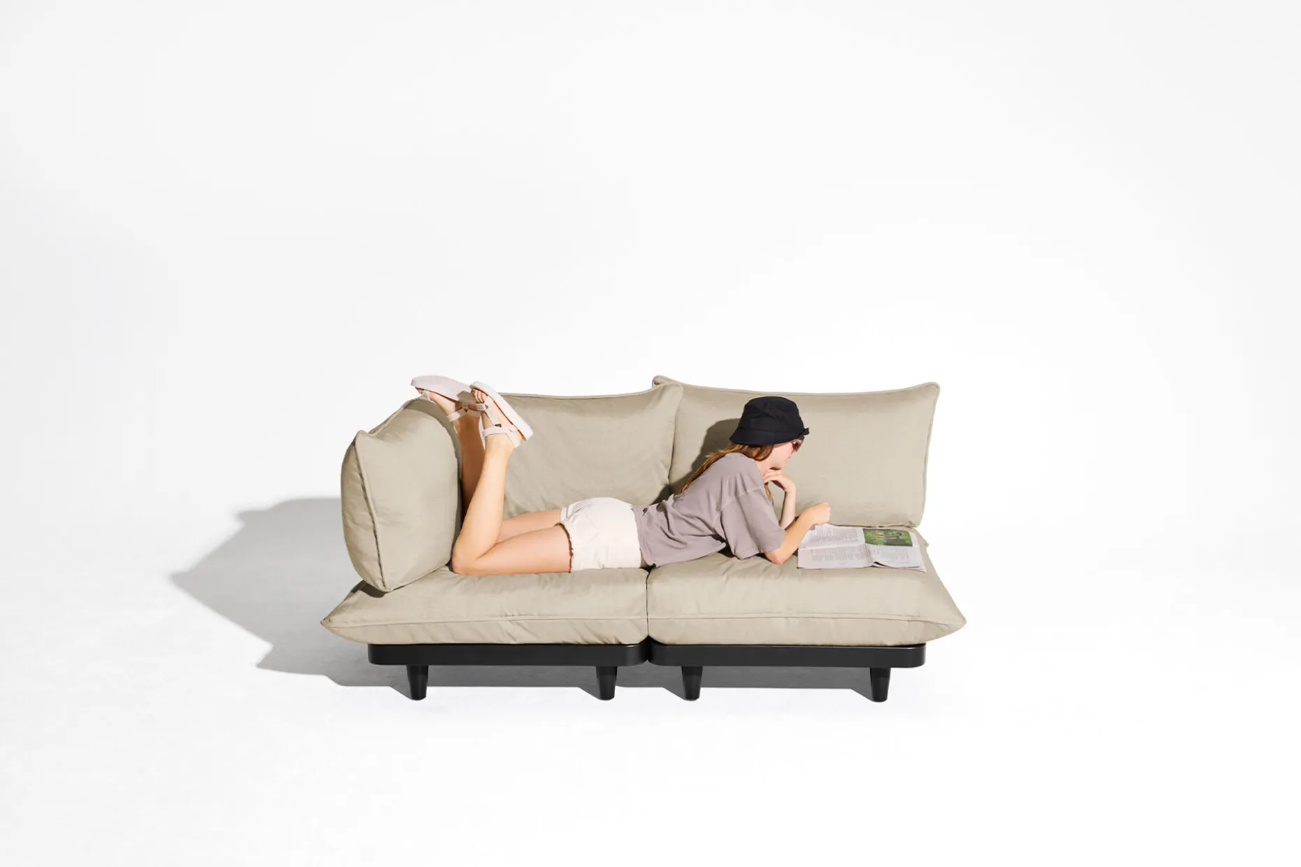 Paletti Seat Royal Canapé modulable, beige, 100x100x90 cm