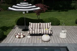 Paletti Set Large + Table Ensemble lounge d’extérieur modulaire, 280x190x90 cm
