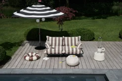 Paletti Set Large + Table Ensemble lounge d’extérieur modulaire, 280x190x90 cm