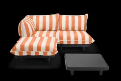 Paletti Set Medium + Table Ensemble lounge d’extérieur modulaire, 190x190x90 cm