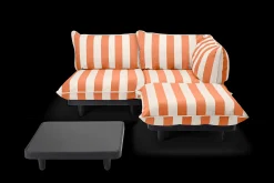 Paletti Set Medium + Table Ensemble lounge d’extérieur modulaire, 190x190x90 cm