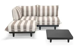 Paletti Set Medium + Table Ensemble lounge d’extérieur modulaire, 190x190x90 cm