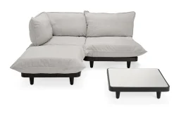 Paletti Set Medium + Table Ensemble lounge d’extérieur modulaire, 190x190x90 cm