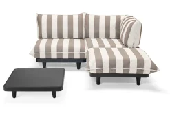Paletti Set Medium + Table Ensemble lounge d’extérieur modulaire, 190x190x90 cm