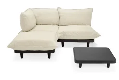 Paletti Set Medium + Table Ensemble lounge d’extérieur modulaire, 190x190x90 cm