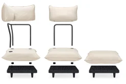 Paletti Set Medium Ensemble lounge d’extérieur modulaire, 190x190x90 cm