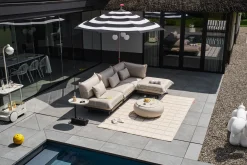 Paletti Set Medium Royal Ensemble lounge d’extérieur modulaire, 190x190x90 cm