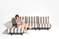 Paletti Set Small Ensemble lounge d’extérieur modulaire, 190x100x90 cm