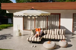 Pensol + Base Light Grey Parasol avec pied, 350x350x280 cm