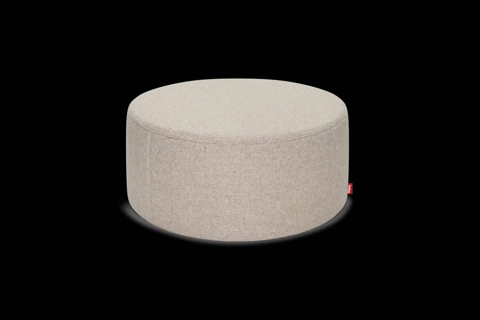 Pfffh Boucle Pouf, beige, 90x90x40 cm