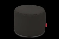 Point Canvas Pouf d’intérieur, black, 50x50x35 cm