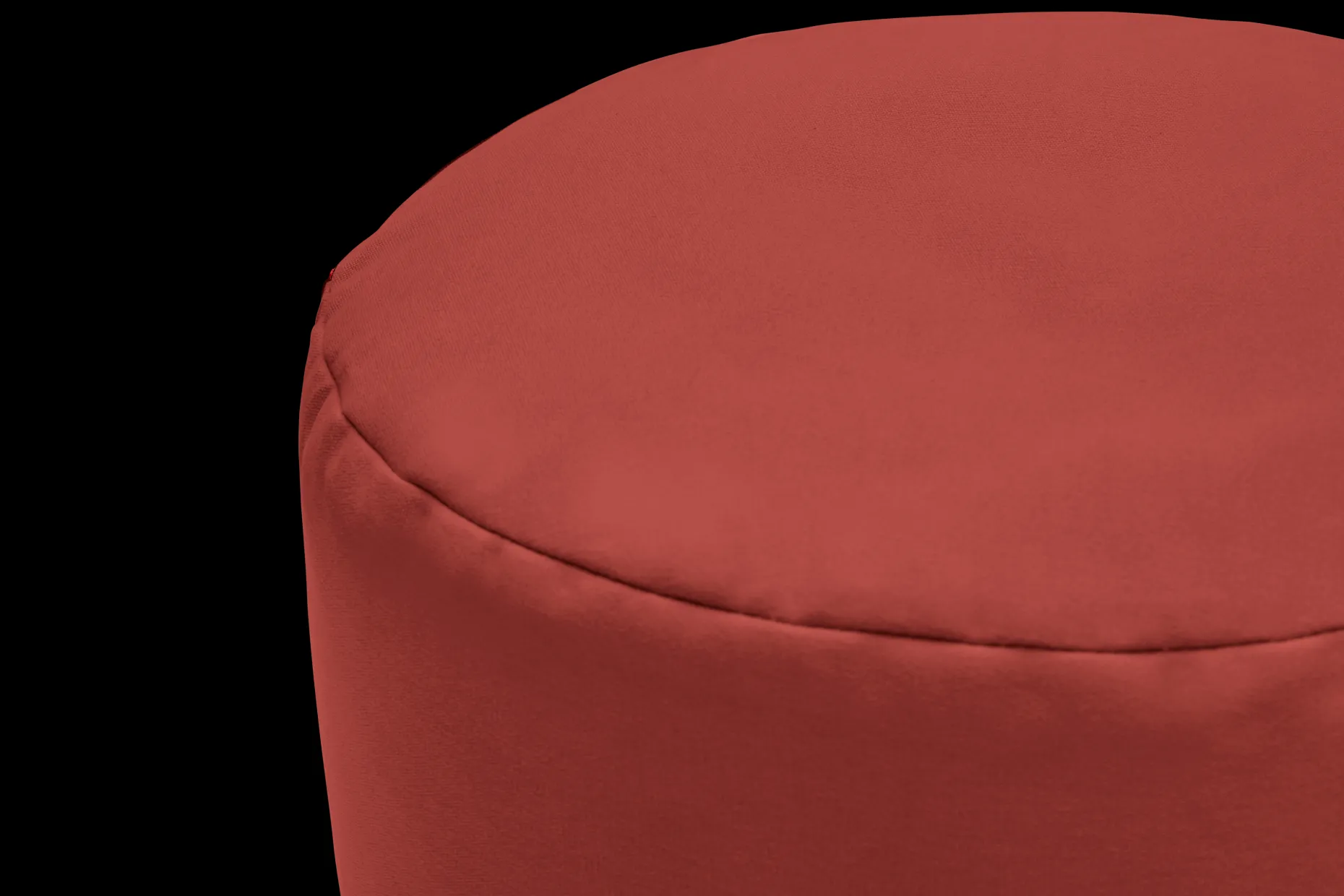 Point Canvas Pouf d’intérieur, rouge, 50x50x35 cm