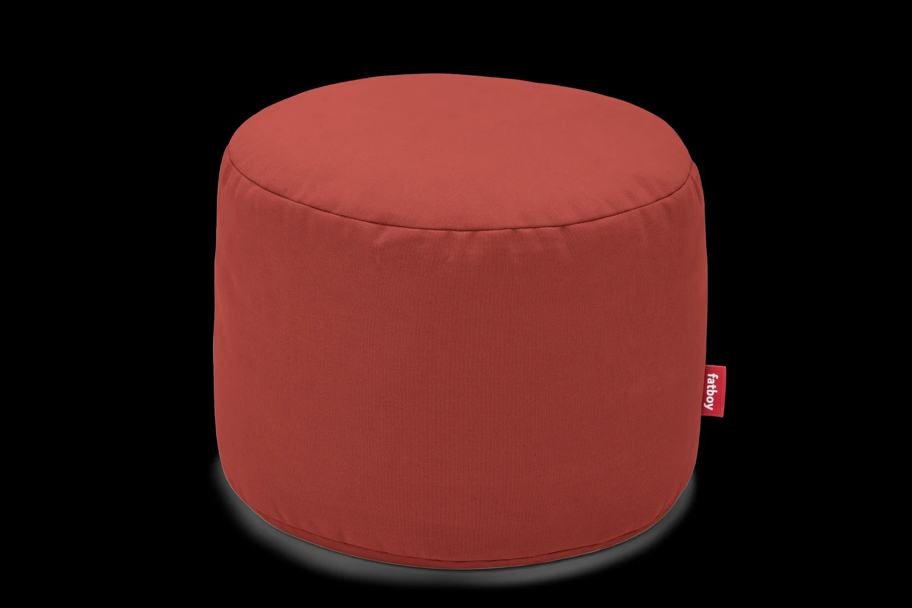 Point Canvas Pouf d’intérieur, rouge, 50x50x35 cm