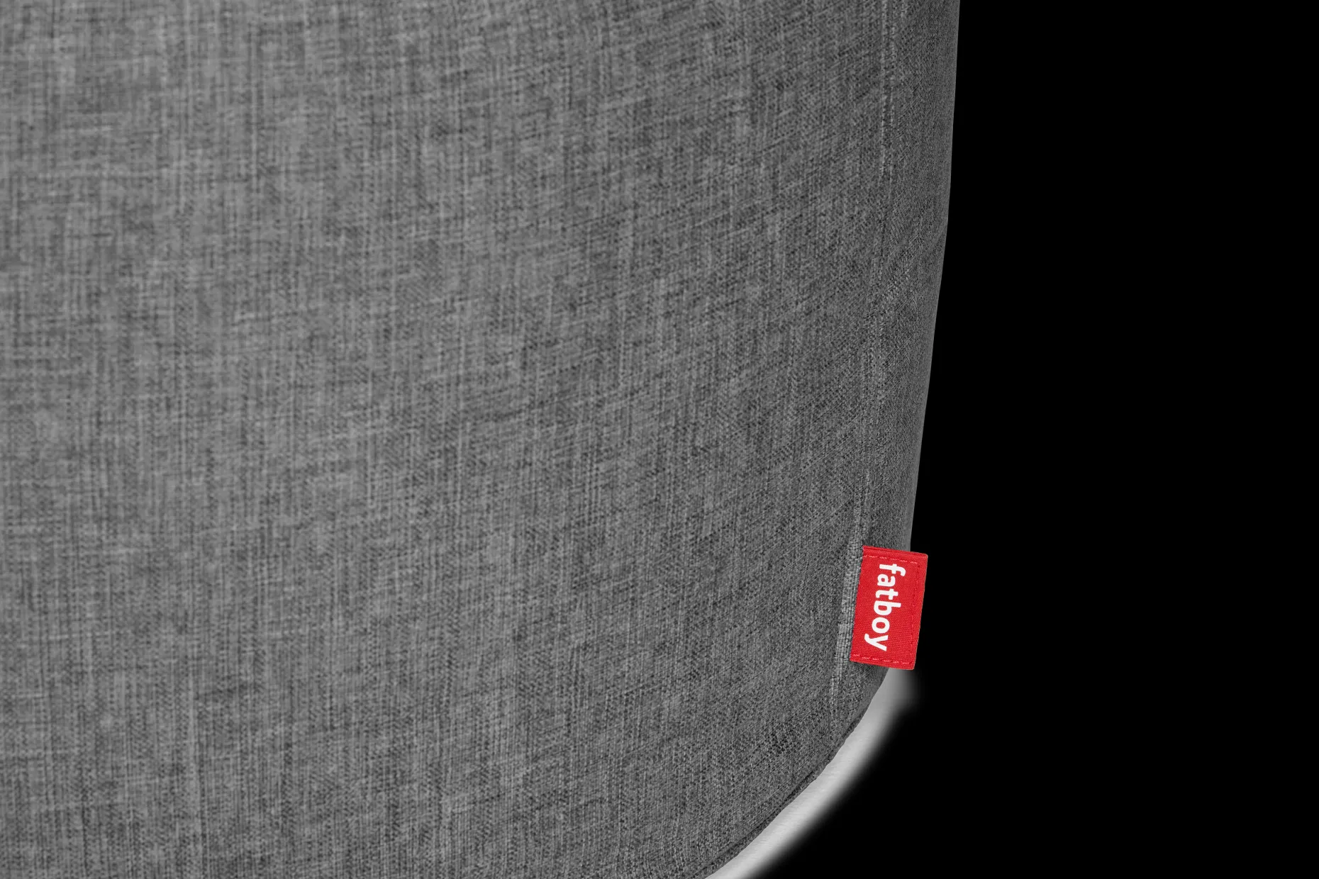 Point Large Outdoor Pouf de grande taille - peut être utilisé à l’extérieur, gris, 70x70x40 cm