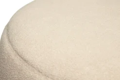 Point Large Sherpa Grand pouf d’intérieur, beige, 70x70x40 cm