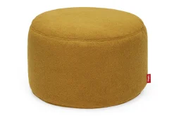 Point Large Sherpa Grand pouf d’intérieur, or, 70x70x40 cm
