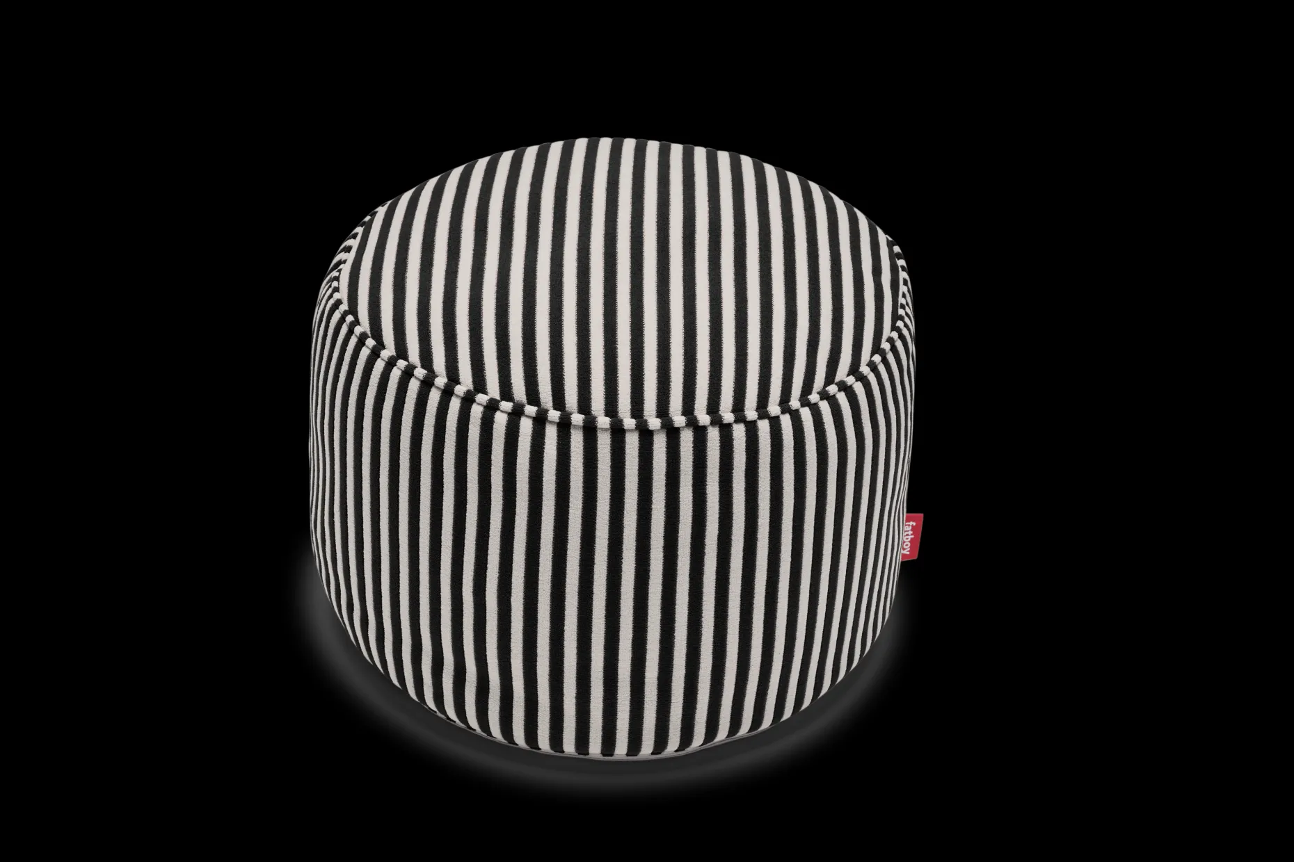 Point Terry Pouf en éponge, beige, 50x50x35 cm