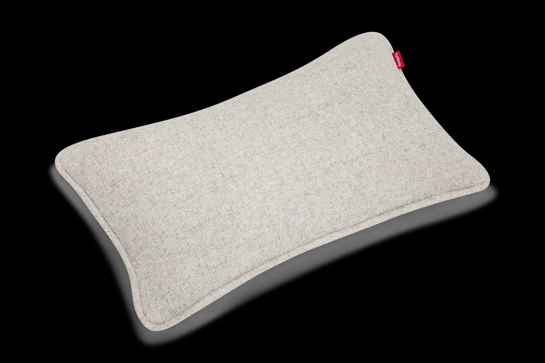 Puff Pillow Boucle Coussin décoratif, beige, 65x24 cm