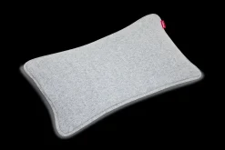 Puff Pillow Boucle Coussin décoratif, gris, 65x24 cm