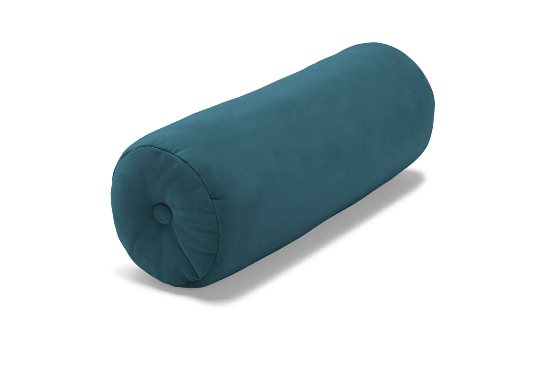 Puff Rolster Pillow Velvet Coussin décoratif, bleu, 65x24 cm