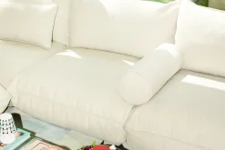 Puff Weave Rolster Pillows Coussin décoratif, 65x24 cm