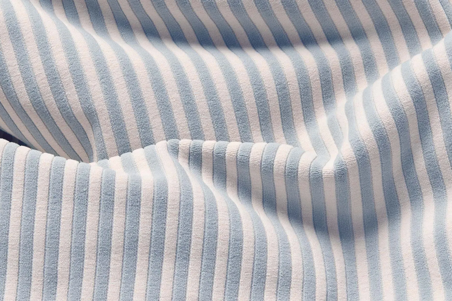 Square Pillow Terry Coussin décoratif, bleu, 50x50 cm