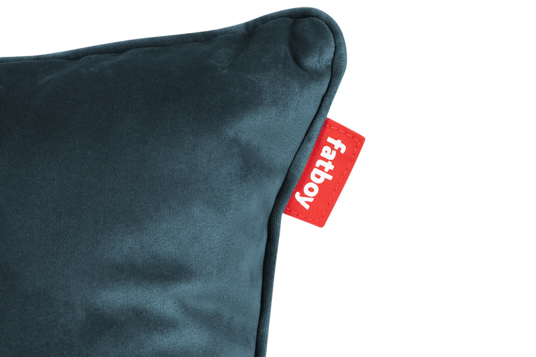Square Pillow Velvet Coussin décoratif, bleu, 50x50x5 cm