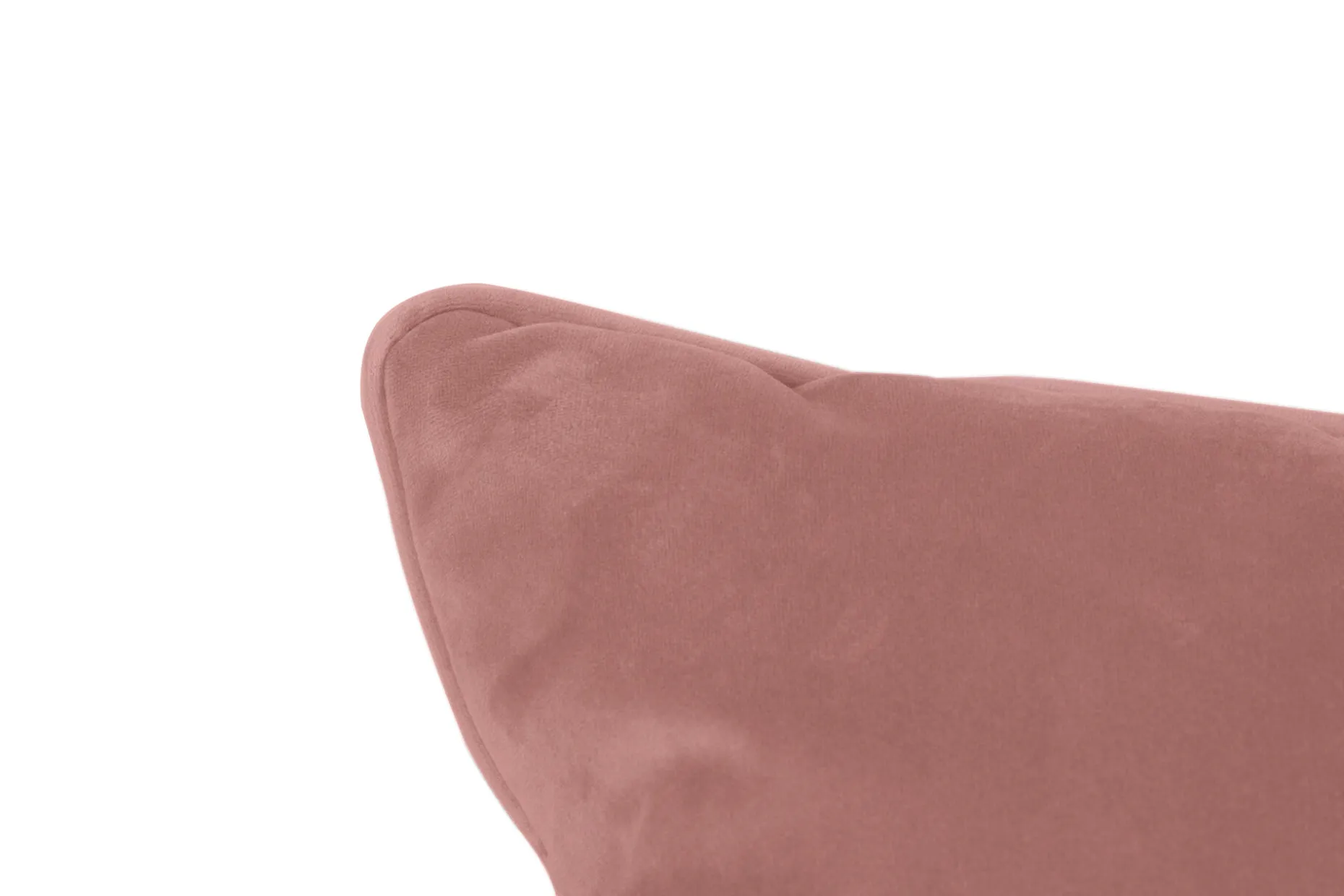 Square Pillow Velvet Coussin décoratif, rose, 50x50x5 cm