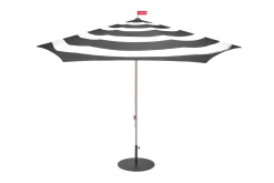 Stripesol + Base Black Parasol avec pied, 350x350x280 cm
