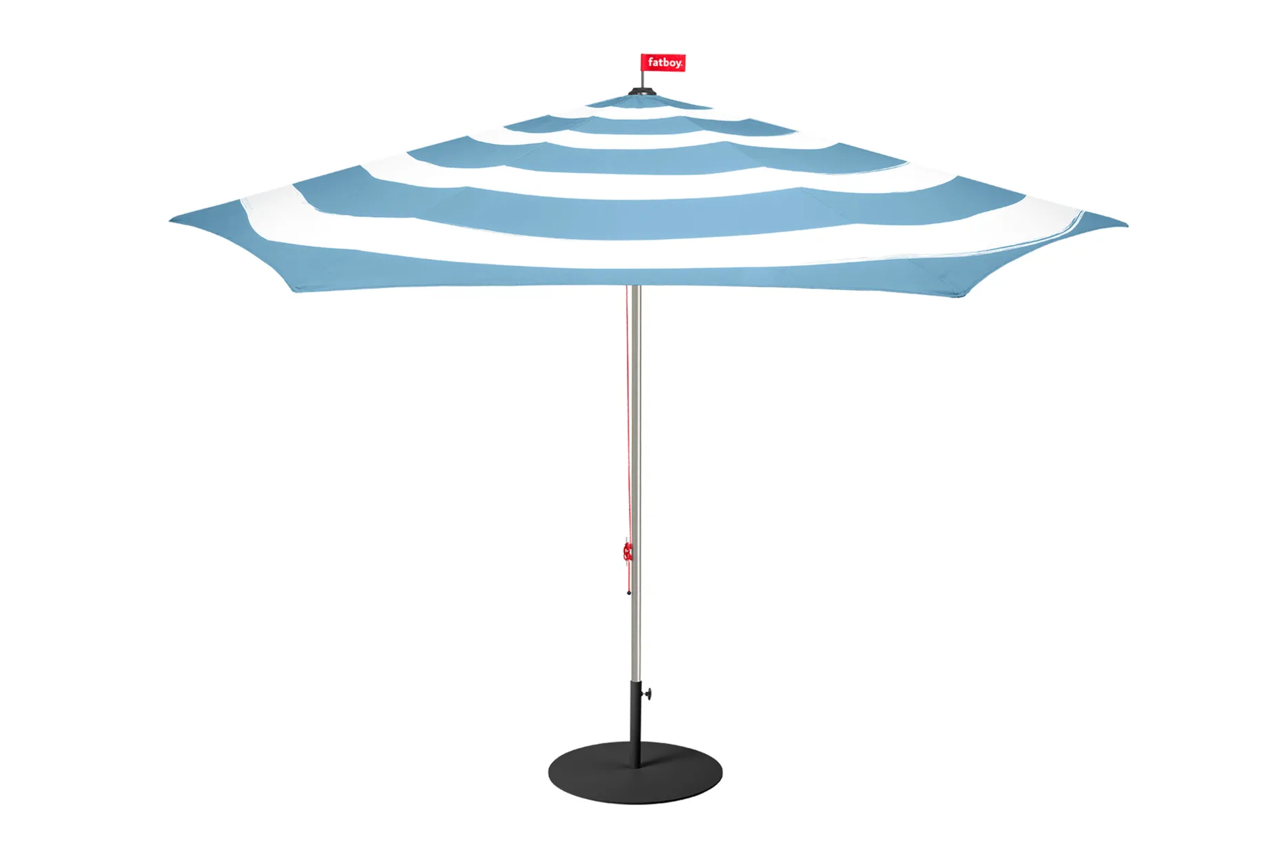 Stripesol + Base Black Parasol avec pied, 350x350x280 cm