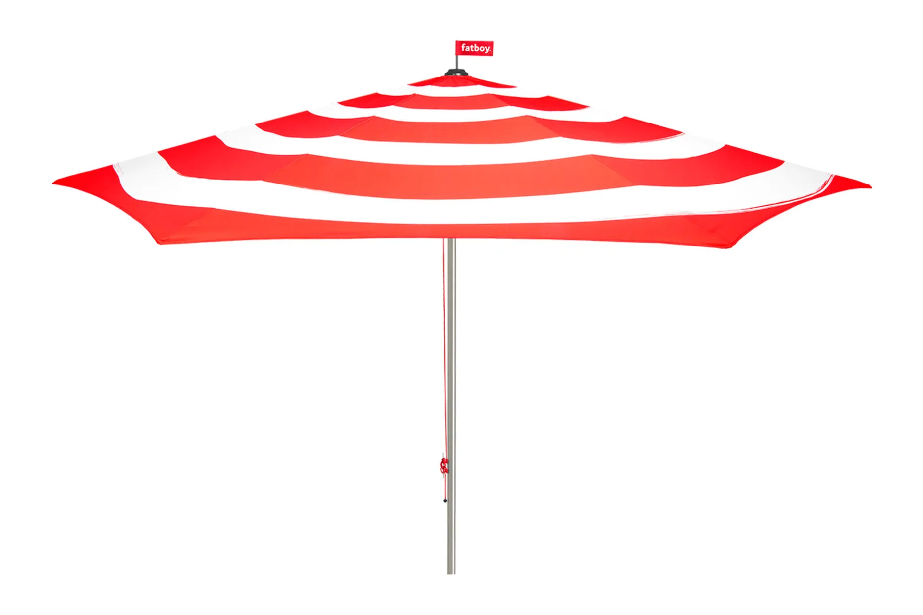 Stripesol 350 cm Parasol, rouge, 350x350x280 cm