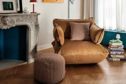 Sumo Armrest Velvet Accoudoir, marron, 69x35 cm