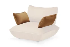Sumo Armrest Velvet Accoudoir, marron, 69x35 cm
