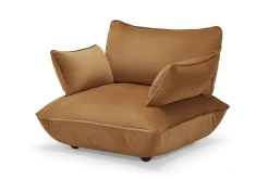 Sumo Armrest Velvet Accoudoir, marron, 69x35 cm
