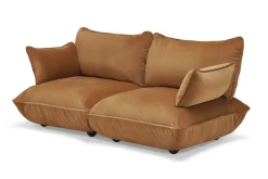 Sumo Armrest Velvet Accoudoir, marron, 69x35 cm