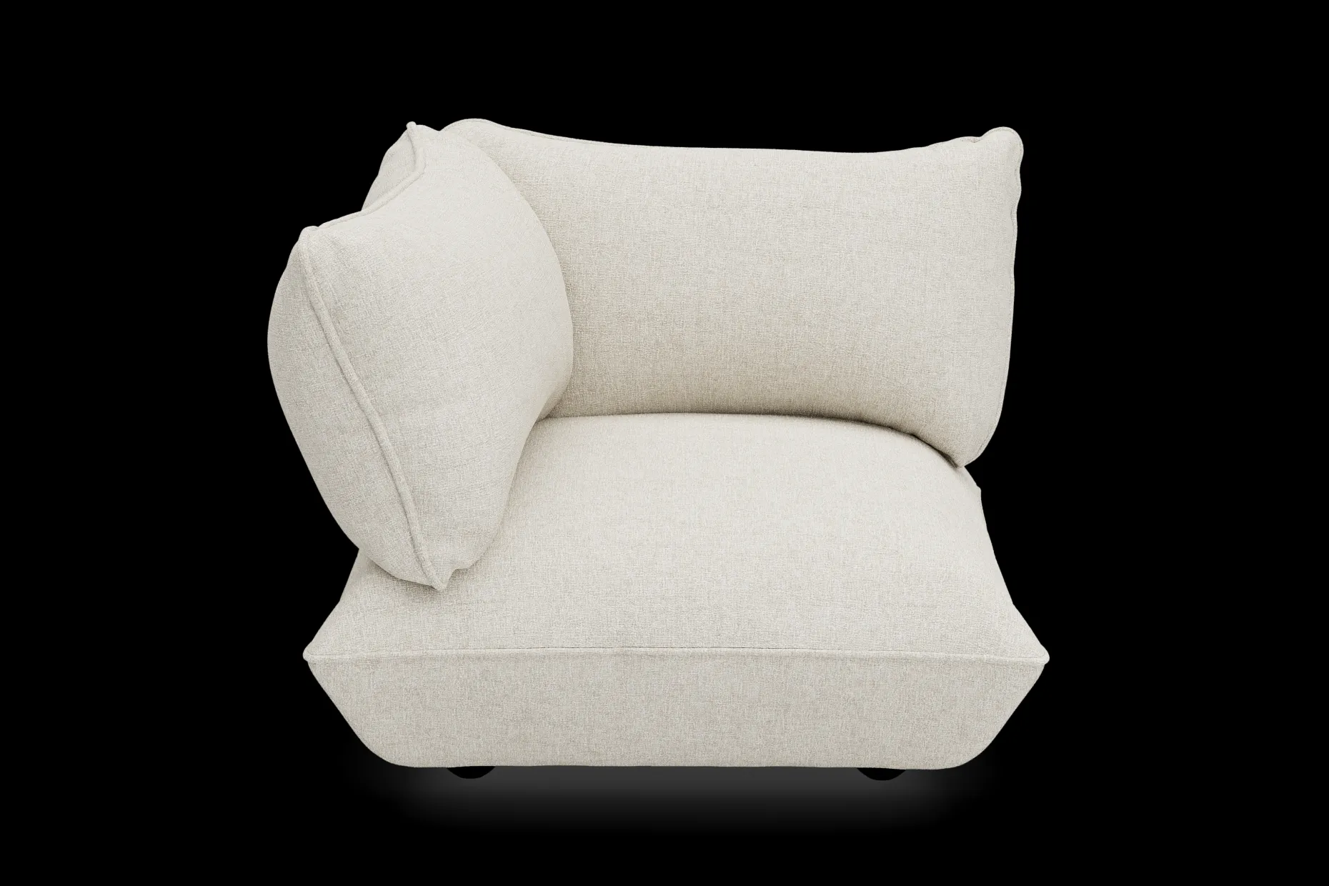 Sumo Corner Seat Boucle Corner Seat, beige, 108x108x90 cm