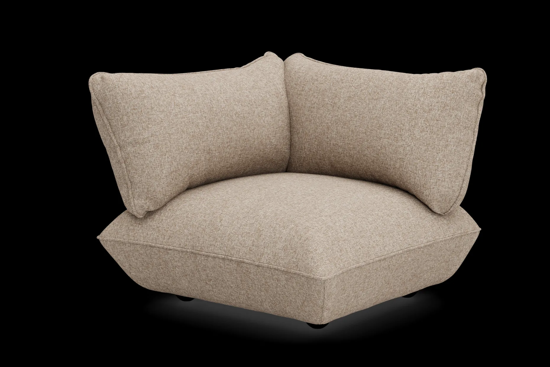 Sumo Corner Seat Boucle Corner Seat, marron, 108x108x90 cm
