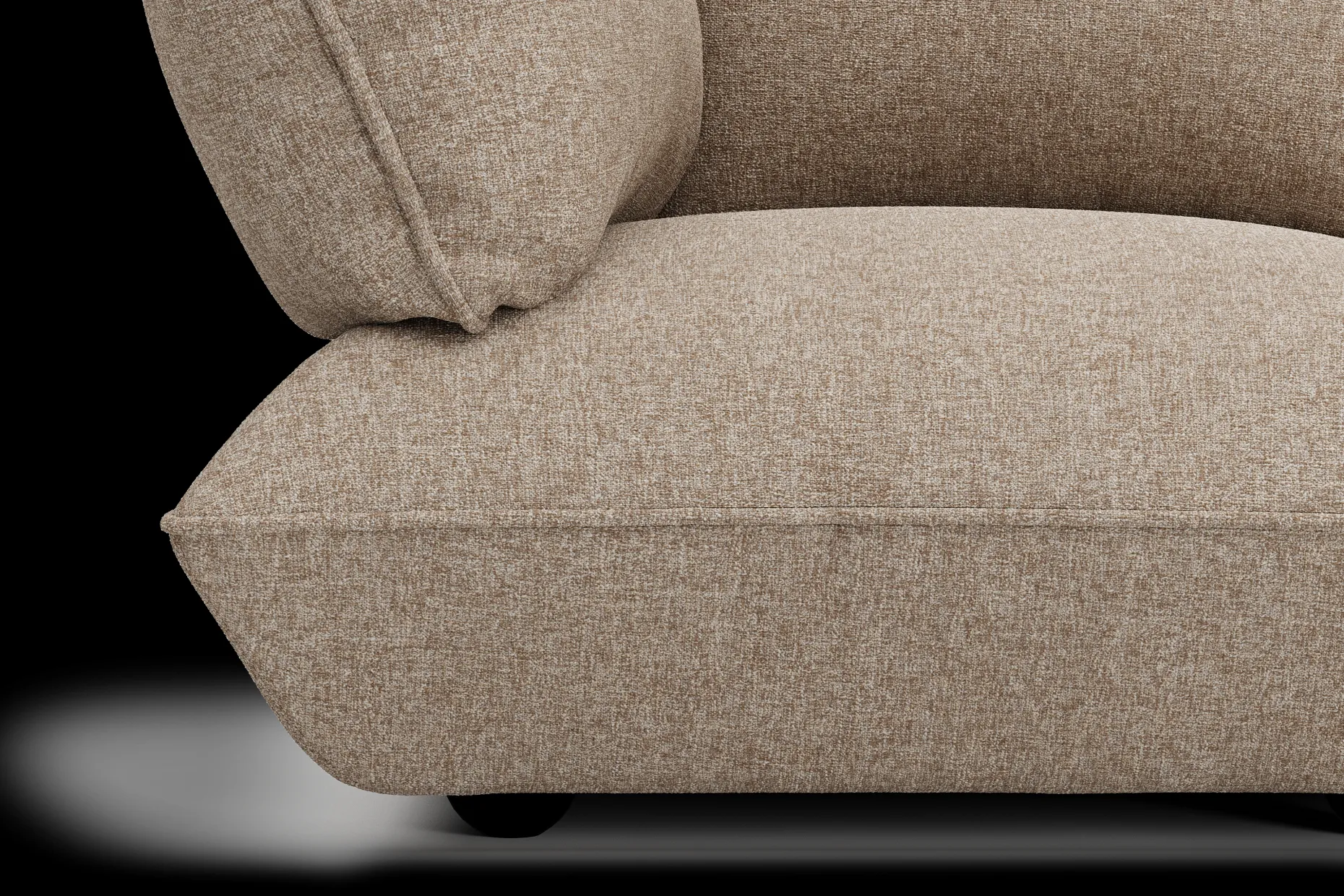 Sumo Corner Seat Boucle Corner Seat, marron, 108x108x90 cm