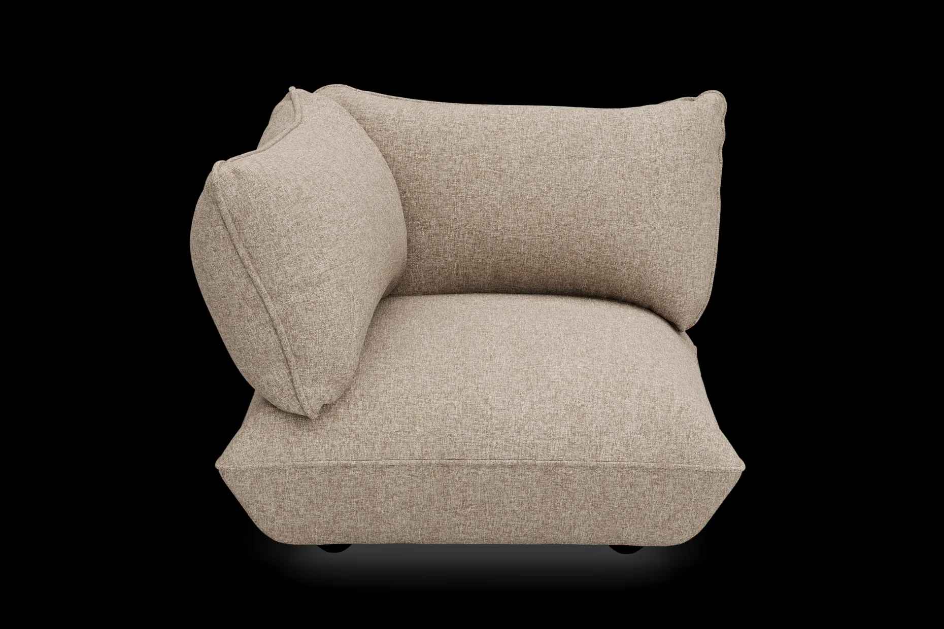 Sumo Corner Seat Boucle Corner Seat, marron, 108x108x90 cm