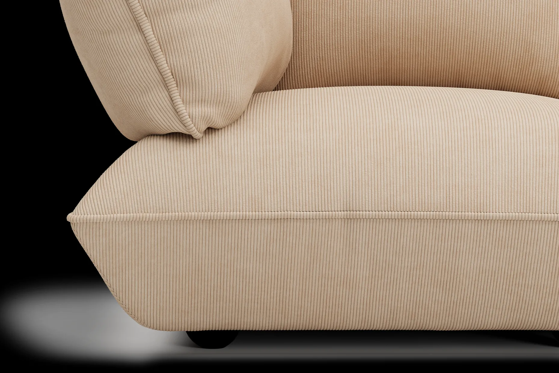 Sumo Corner Seat Left Cord Corner Seat, beige,cm