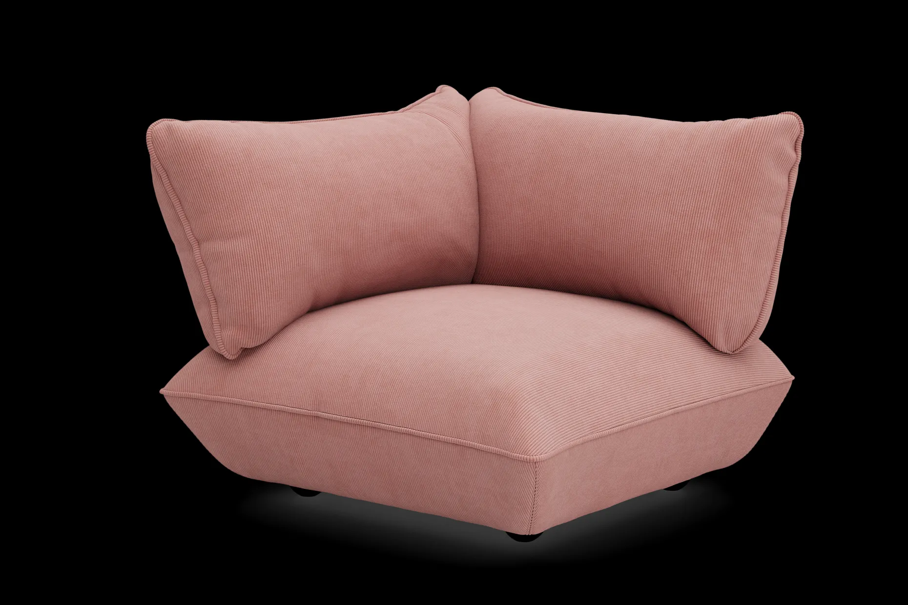 Sumo Corner Seat Left Cord Corner Seat, rose,cm