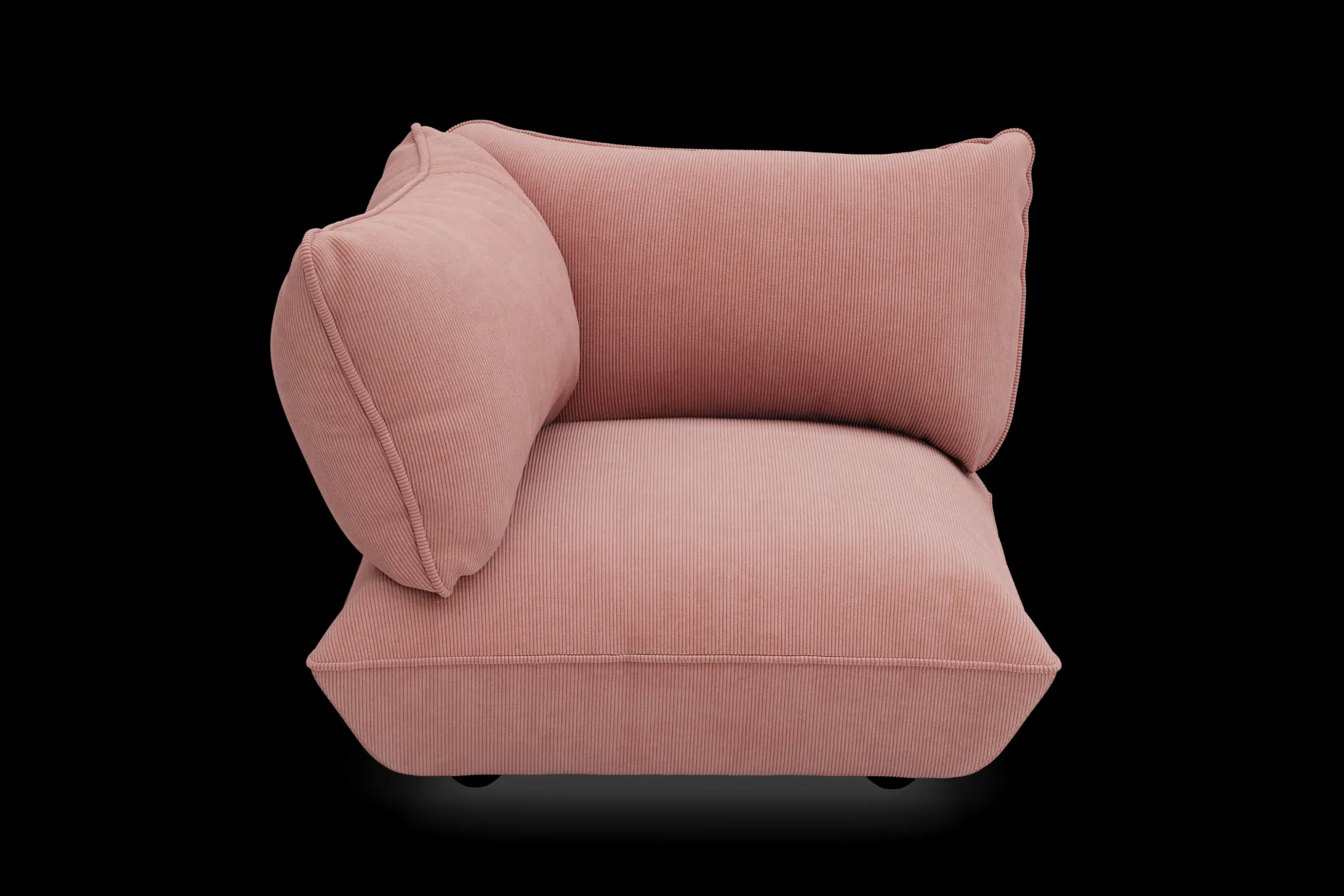 Sumo Corner Seat Left Cord Corner Seat, rose,cm