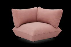 Sumo Corner Seat Right Cord Corner Seat, rose, 108x108x90 cm