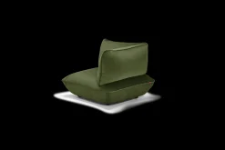 Sumo Corner Seat Velvet Corner Seat, vert, 108x108x90 cm